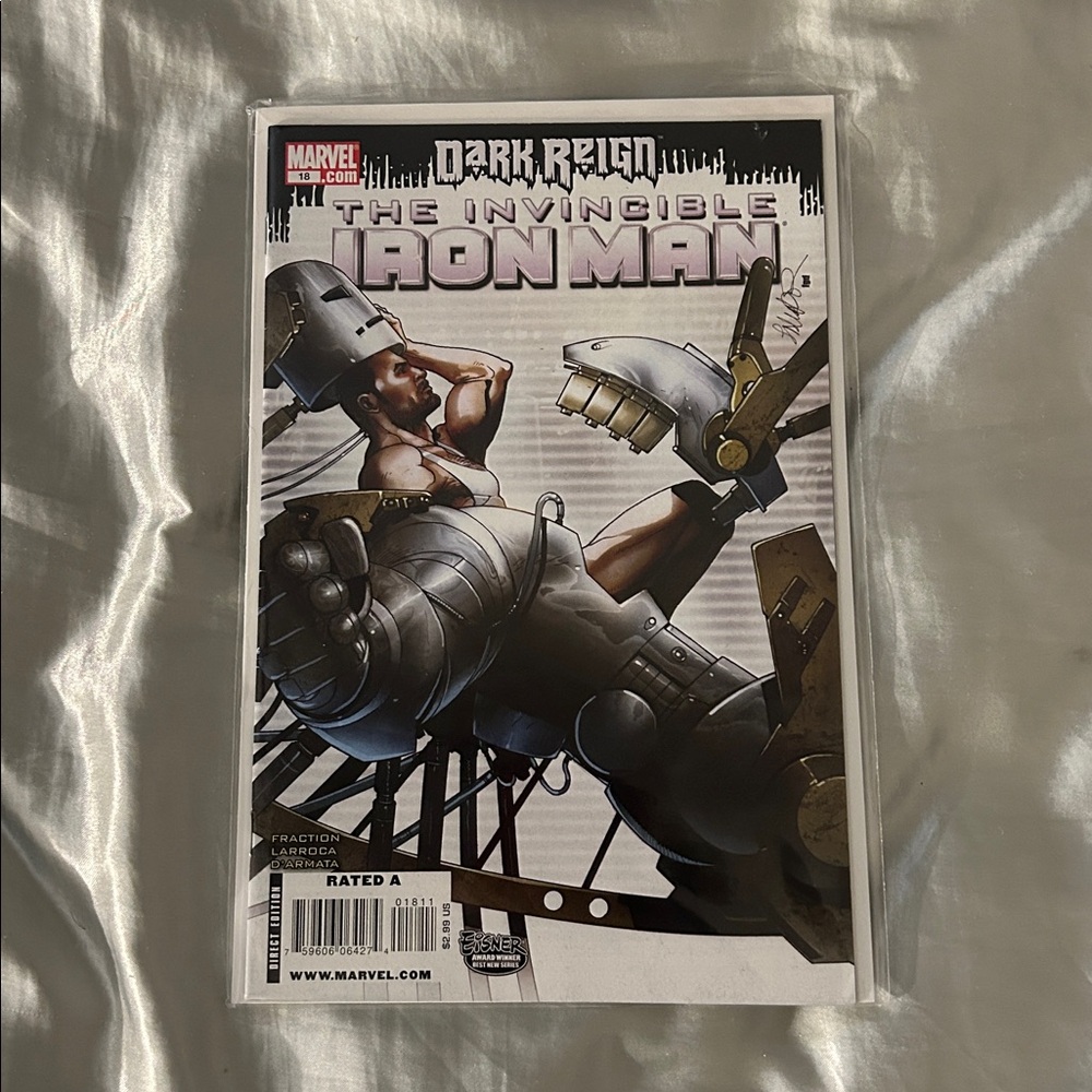 Marvel Dark Reign Iron Man Comic with Gray and Black